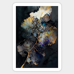 Heavenly Hydrangea - Abstract Alcohol Ink Resin Art Sticker